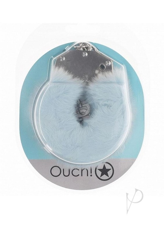 Ouch! Heavy-Duty Fluffy Handcuffs – Powder Blue