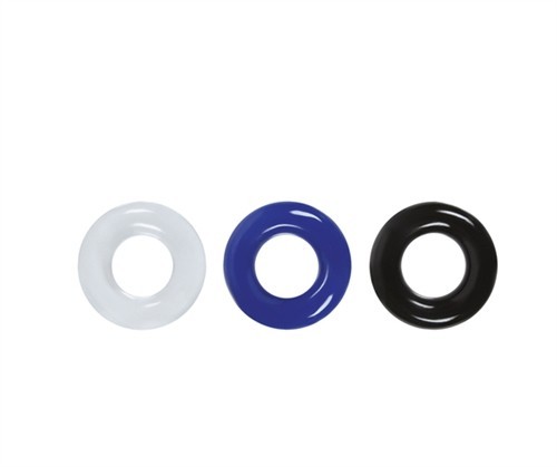 NS Novelties Renegade Male Stamina Cock Ring Set 3 Pack