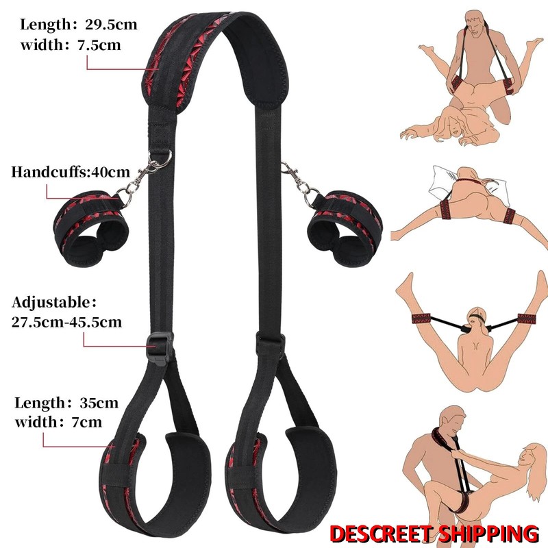 BDSM Bondage Thigh Sling Straps Legs Restraints Bed Couples Adjustable Sex Toys