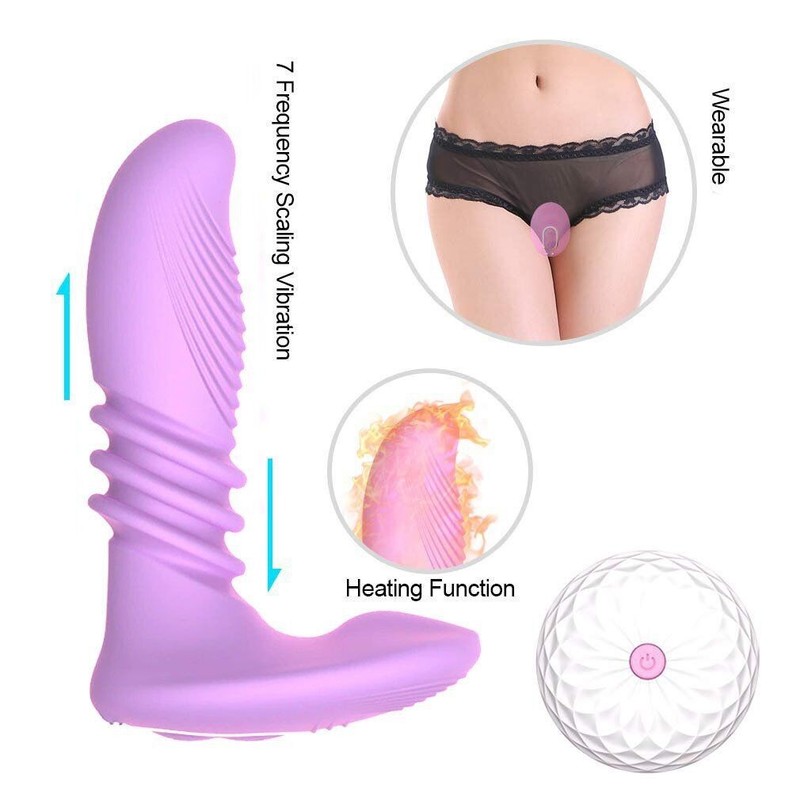 Remote Control Auto Thrusting G-spot Clit Vibrator Dildo Sex-toys for Women gallery