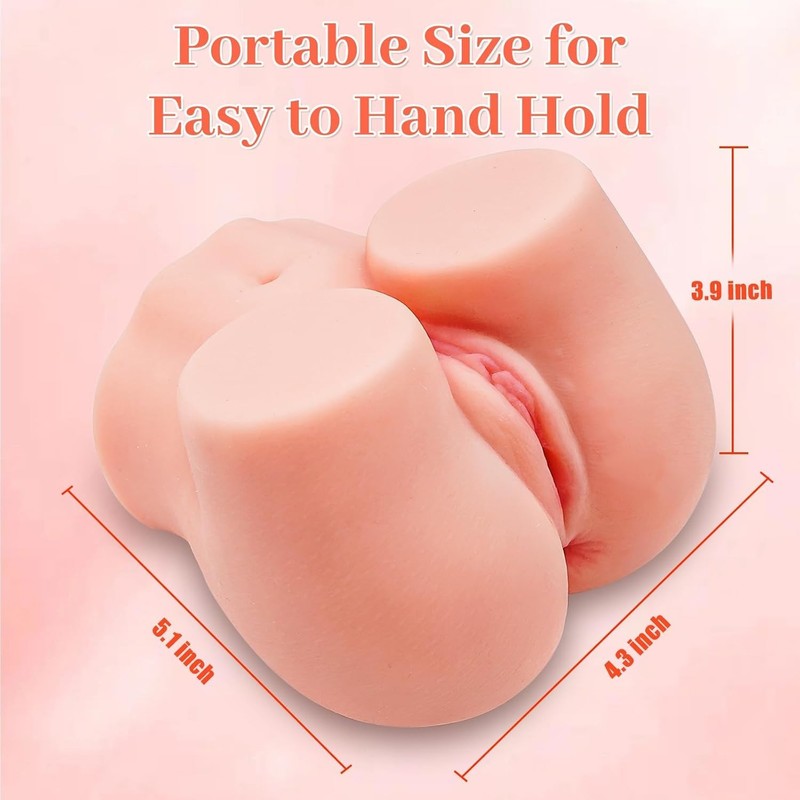 Dual Channel Male Masturbator with Realistic Big Butt and Vagina Anal Design gallery