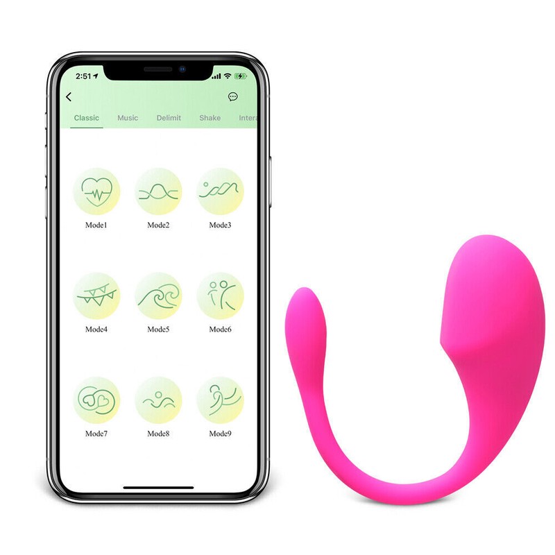 Bluetooth Wireless APP Control Vibrator, Strong & Quiet Long Distance Stimulator