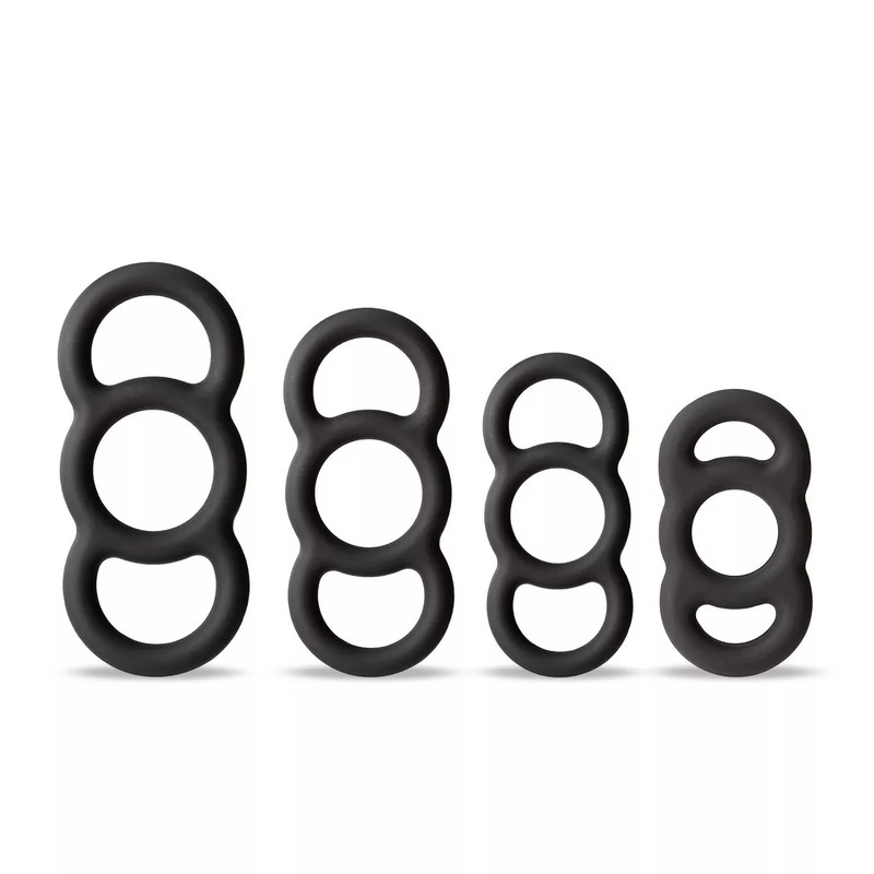 4PCS Cock Ring Adjustable Super Strong Stay Harder Penis Rings Cockring for Men gallery