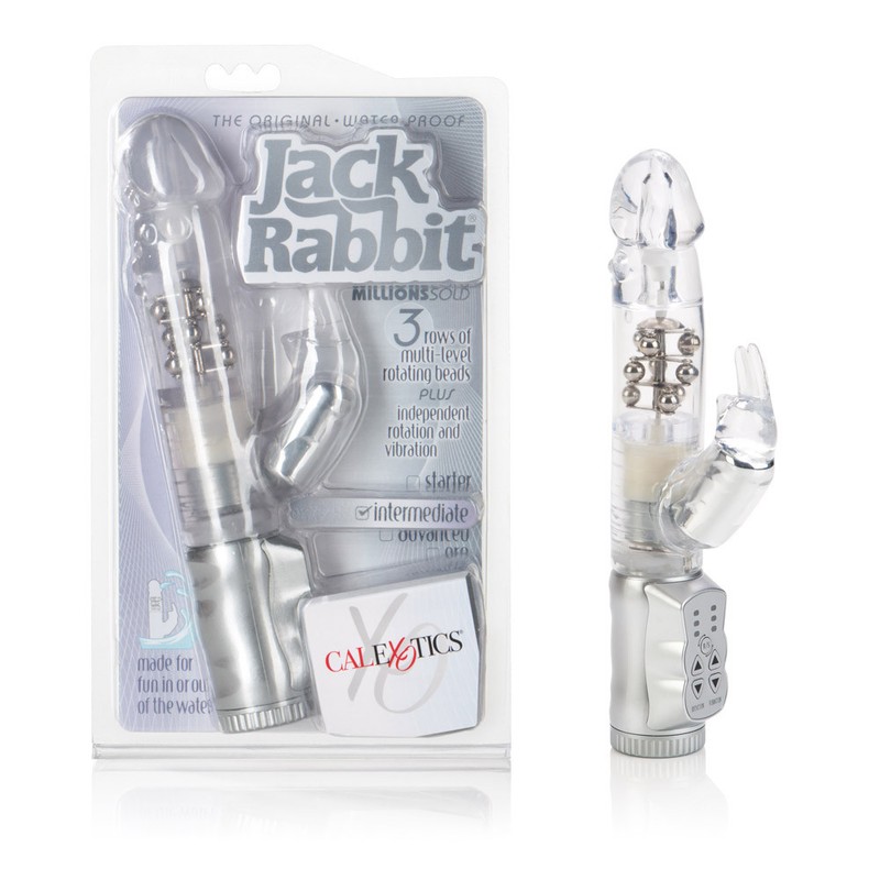 The Original Waterproof Jack Rabbit Vibrator Clear – G-Spot Clitoral Vibe