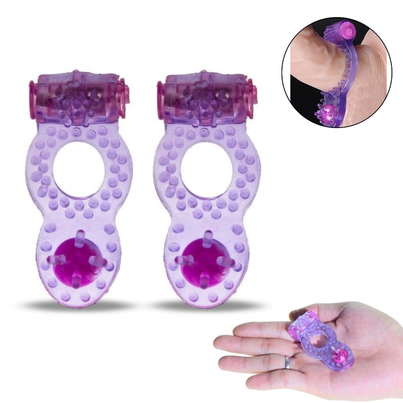 2PK Power O Vibrating Male Penis Cock Ring Couple Lover Sex Enhancer Toys