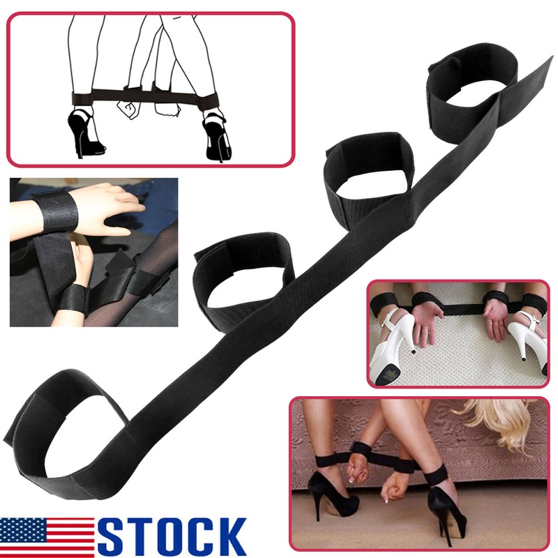 Fantasy-Adult-Sex-Fetish-Restraint-Bondage-Leg-Handcuffs-Spreader-Game-Strap Toy