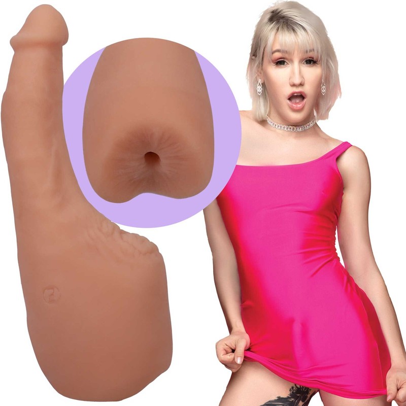 Doc Johnson Signature Cocks Transgirls Lena Moon 4.5" Cock w Penetrable Ass gallery
