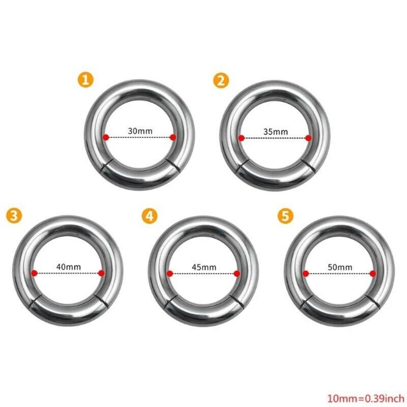 Magnetic Ball Stretcher Men Weight Heavy Stainless Steel Ball Stretching Ring SM gallery