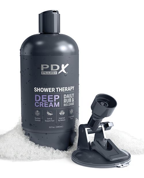 PDX Discreet Stroker - Deep Cream Shower Therapy Stroker Frosted - Masturbator gallery