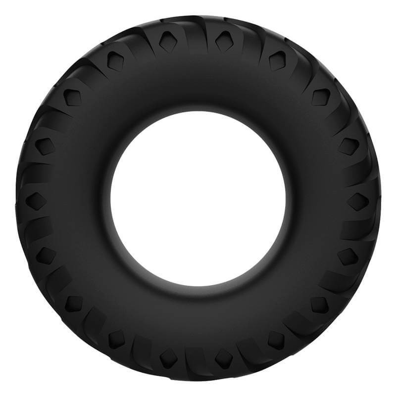 Addicted Toys - 4 Piece Black Silicone Phallic Ring Set gallery