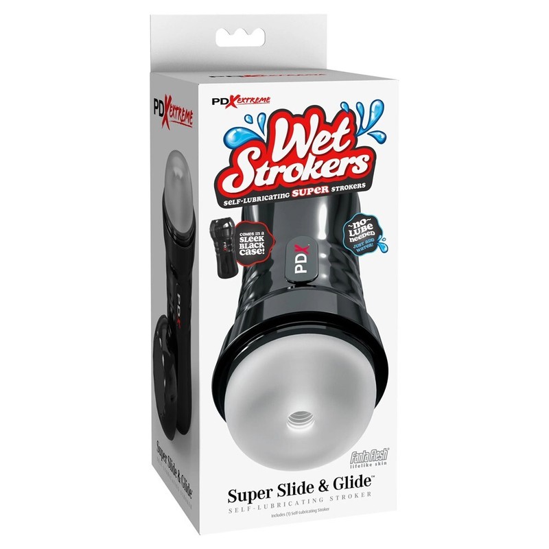 PDXtreme Wet Strokers Super Slide & Glide Self-Lubricating Stroker - Frosted