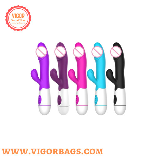 Rabbit ear ticking dildo & Silicone Rabbit Vibrator G Spot 10 Modes Combo gallery