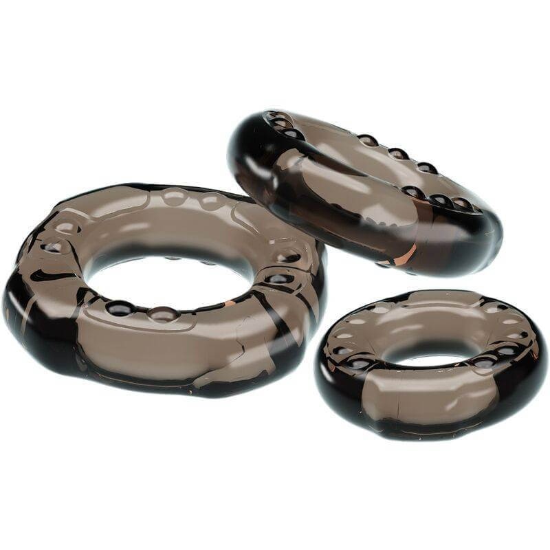 Yvonne Dance - Set of 3 Super Soft Silicone Phallic Rings gallery