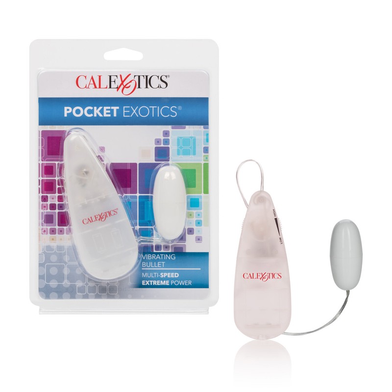 Pocket Exotics Vibrating Bullet multi-speed Vibe Sex Toy Powerful Compact Ivory