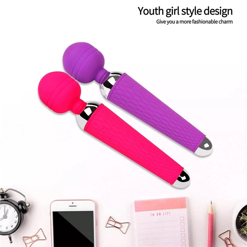 Rechargeable G-spot Clit Powerful AV Vibrator Dildo Massager Sex Toy Women Adult gallery