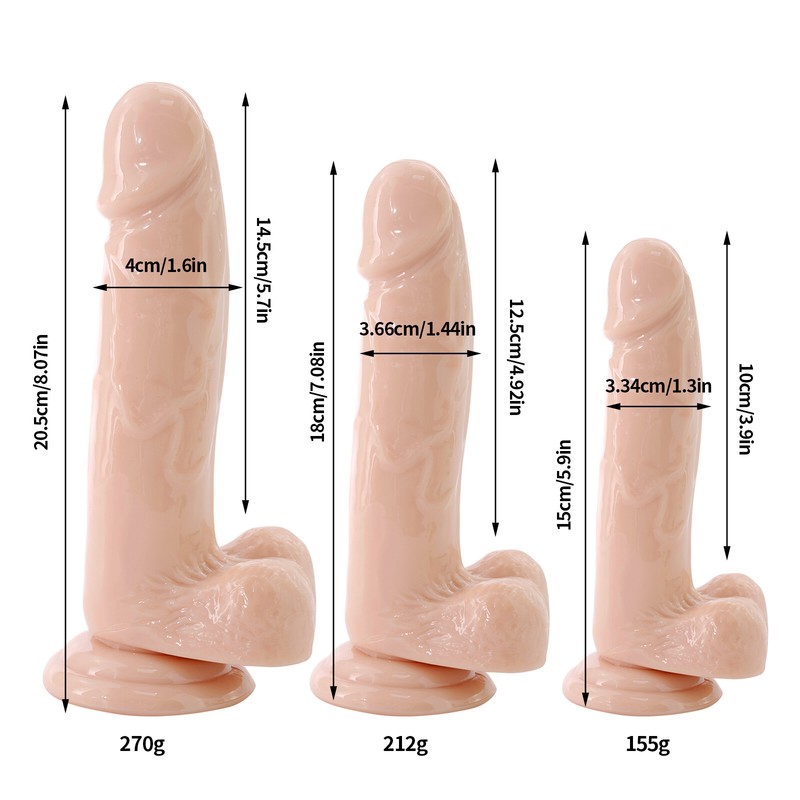 6/7/8 IN Big Realistic Dildo,Dildo Suction Cup Hard Dildo Sex Toys for Women