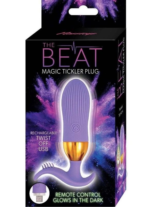 The Beat Magic Tickler Rechargeable Silicone Plug – Purple