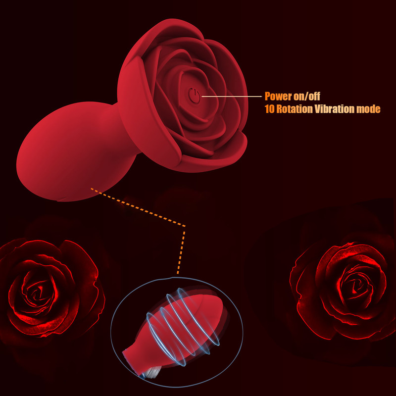Rotating Anal Plug app Butt Plug G-spot Stimulator Massager Dildo Sex Toy Women gallery