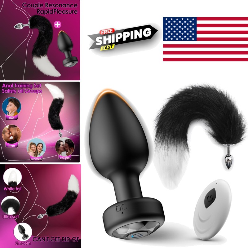 Comfortable Silicone Anal Plug and Fox Tail Metal Plug for Sensual Adventures