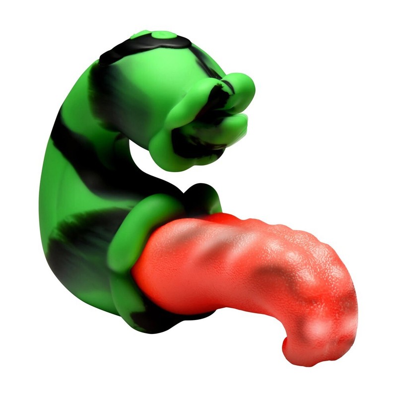 Creature Cocks Tongue Lasher Silicone Vibrator Green - Fetish Fantasy Dual Vibe