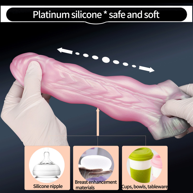 Silicone Penis Sleeve Open-ended Monster Sheath Texture Extender-For Men gallery