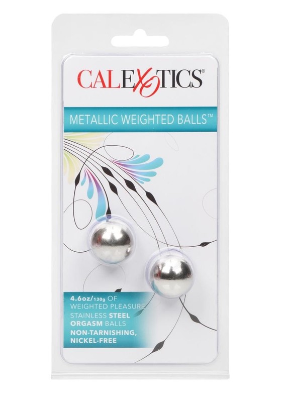 Metallic Weighted Orgasm Kegel Balls – Silver