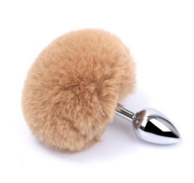 Small Size Metal Tail Anal Plug Butt Plug Stainless Steel Beads Stainless