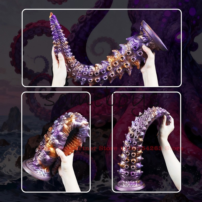 NEW 60cm Long Anal Plug Monster Dildo Anal Butt Plug Tentacle Penis Sex Toys gallery