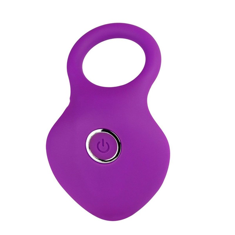 Rechargeable 10 Vibration Male Vibrating Penis Enhancer Cock Ring Couple Sex Toy
