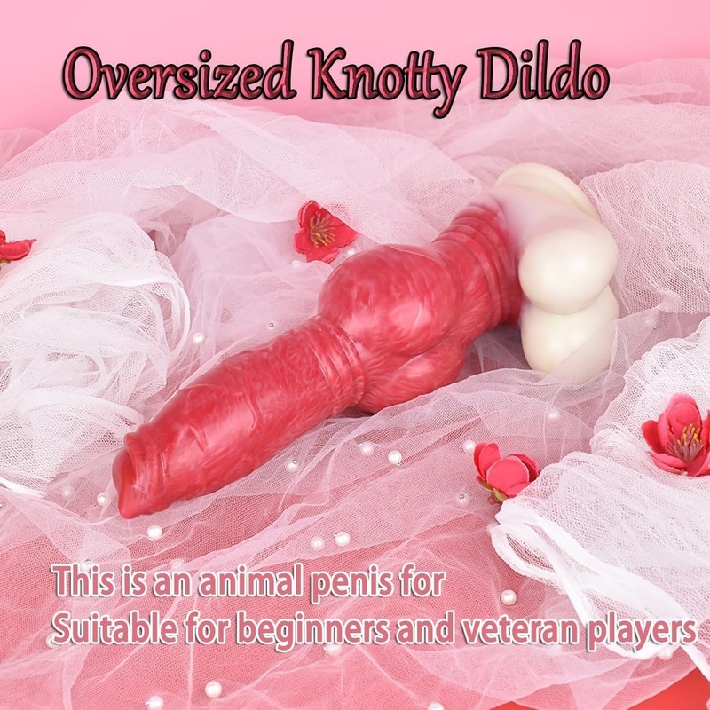 Huge Fantasy Dildo Suction Cup Realistic Thick Penis Dong Big Knot Sex Toy Women