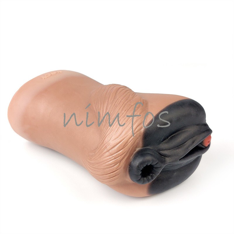 Masturbator Silicone Dual Channel Realistic Vaginal Anal Fantasy Stroker Adults gallery