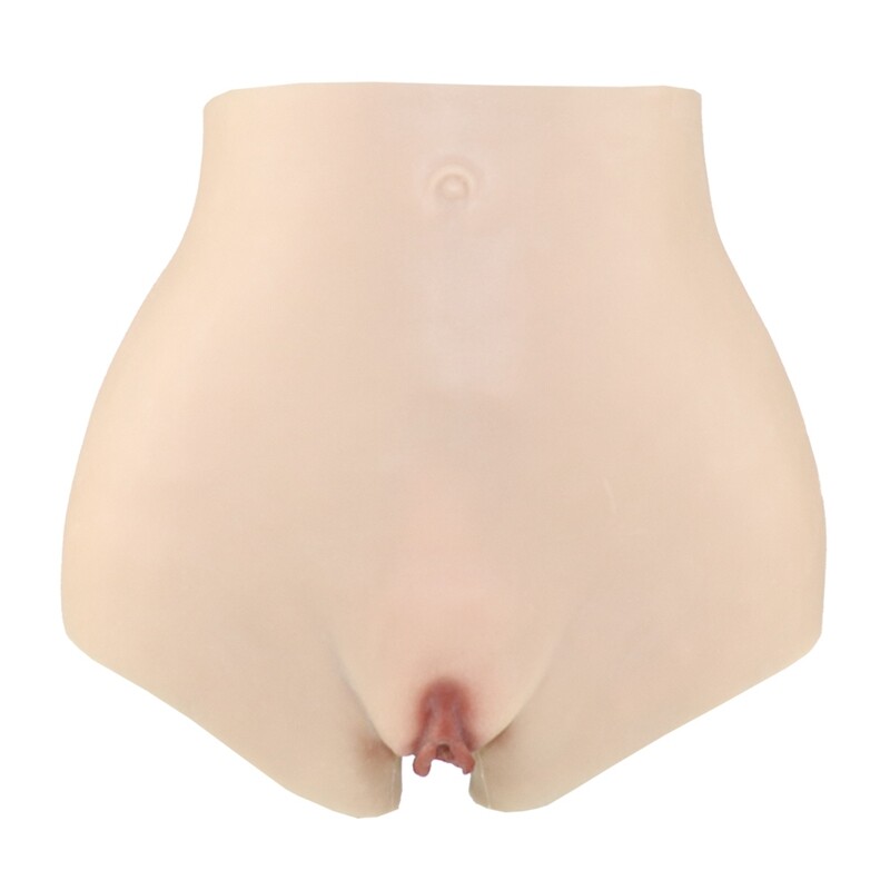 Silicone Fake Vagina Crossdresser Pants Panties Hip Shaping Pants Panty