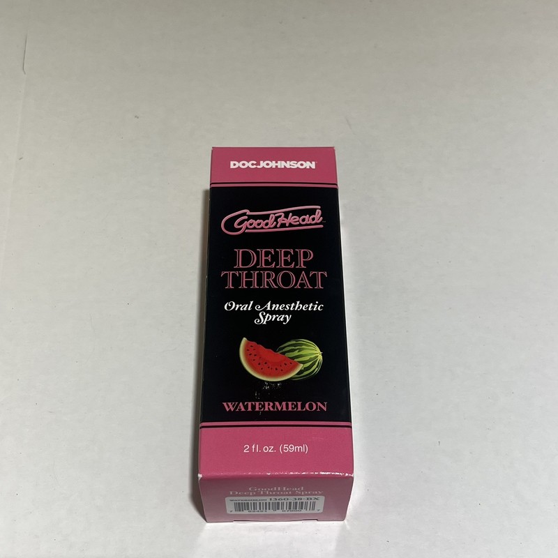 Doc Johnson Goodhead Deep Throat Spray Watermelon – 2 FL Oz