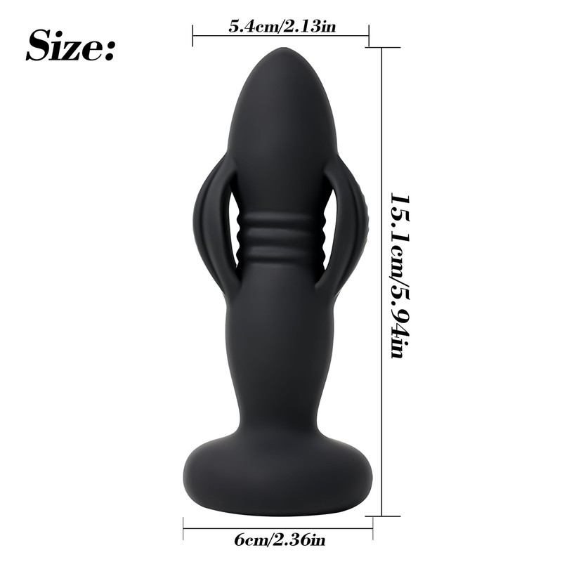 3in1&Vibrating& Thrusting&Expansion Butt Adult Toy for Men Women Relaxing Plug gallery