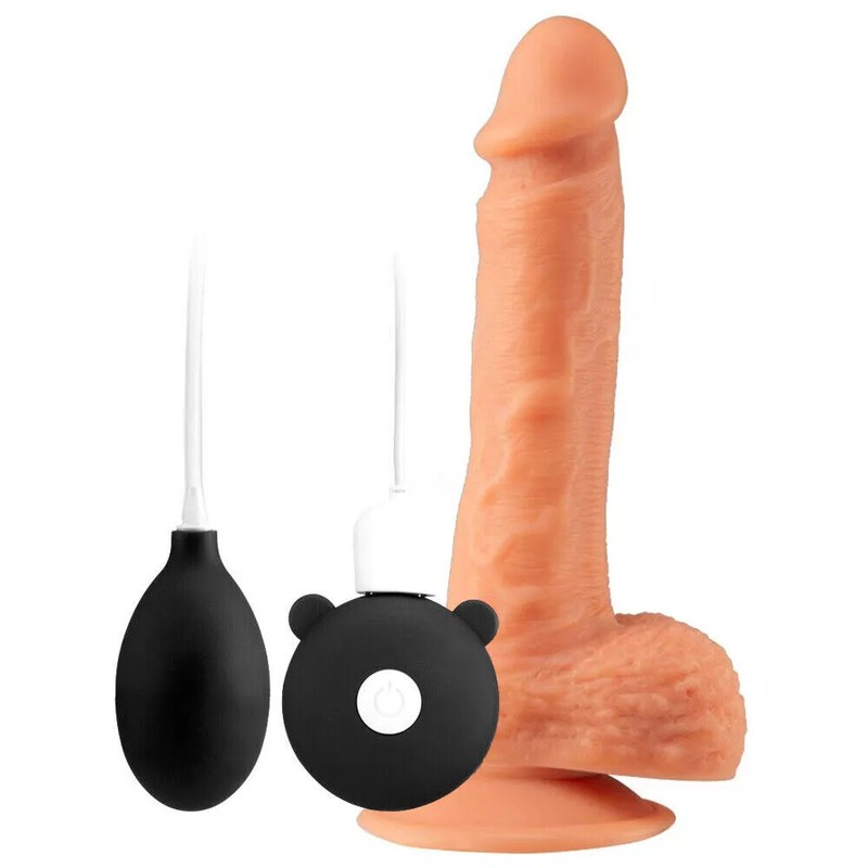 Soft Flexible Realistic Ejaculating & Squirting Cum Dildo Dong Cock Suction Cup gallery
