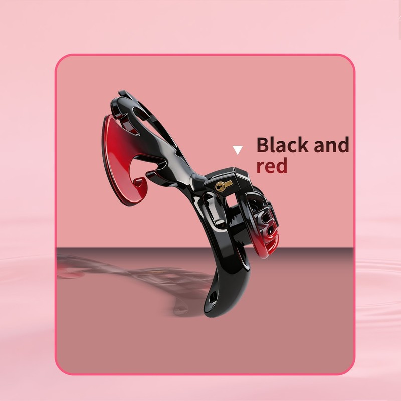 FRRK Chastity Belt Male Strap-on Bondage Lockable Cock Cage Device for US Man gallery