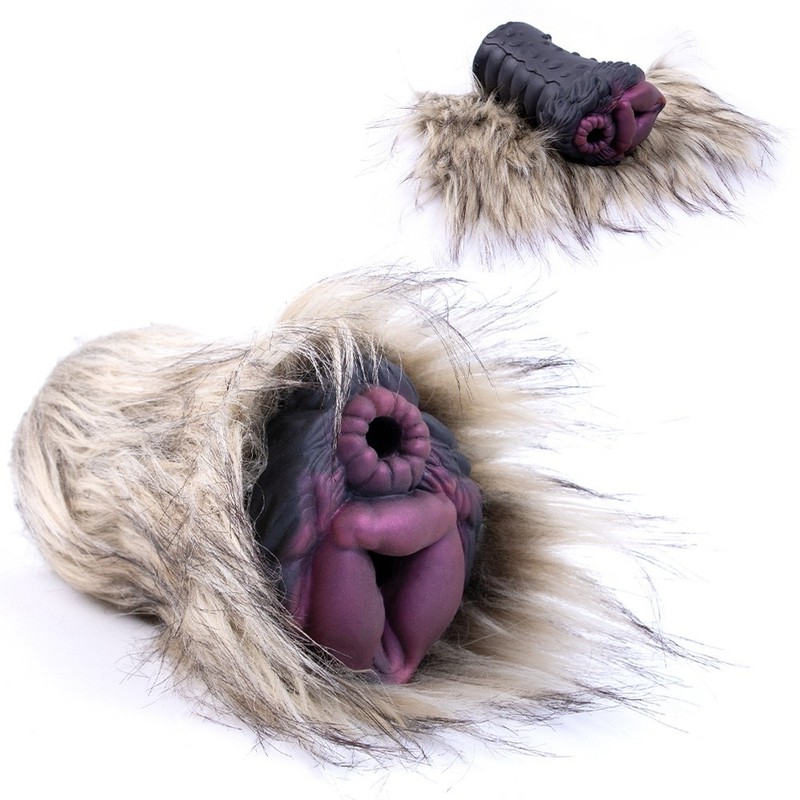 Furry Male Masturbators Fantasy Pussy Pocket Silicone Vaginal Doll Stroker USA