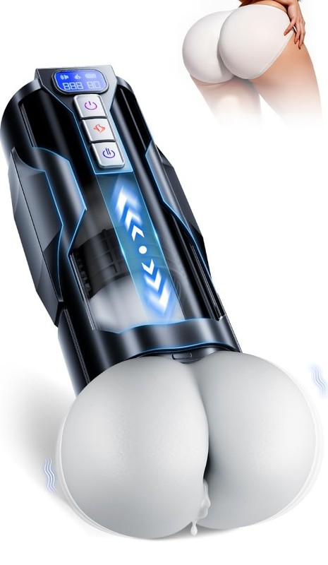 Male Masturbator Sex Toys for Men – BootyPop Automatic Male Sex Toys with Rea...