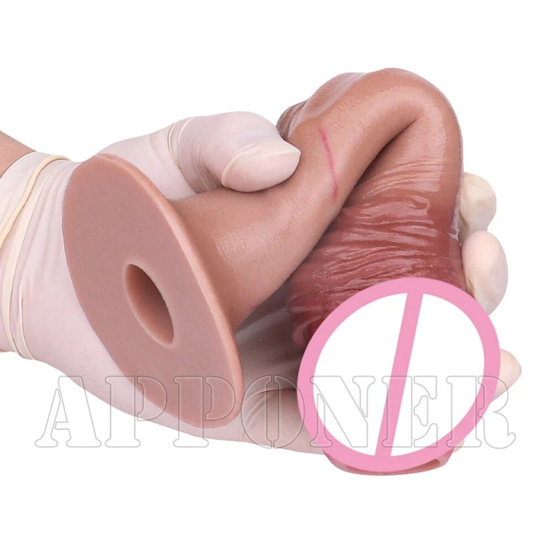Silicone Pneumatic Lay Eggs Realistic Dildo Butt Plug Vaginal Balls Adult Toys gallery