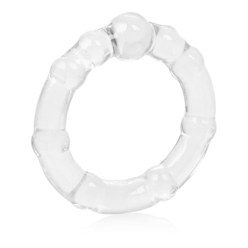 Cal Exotics Island Cock Beaded Rings Clear 3PK - Men Penis Erection Enhancer gallery
