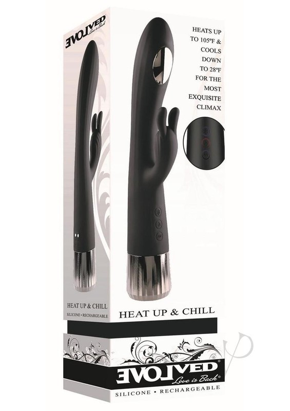 Heat Up and Chill Rechargeable Silicone Heating and Cooling G-Spot Dual Stim