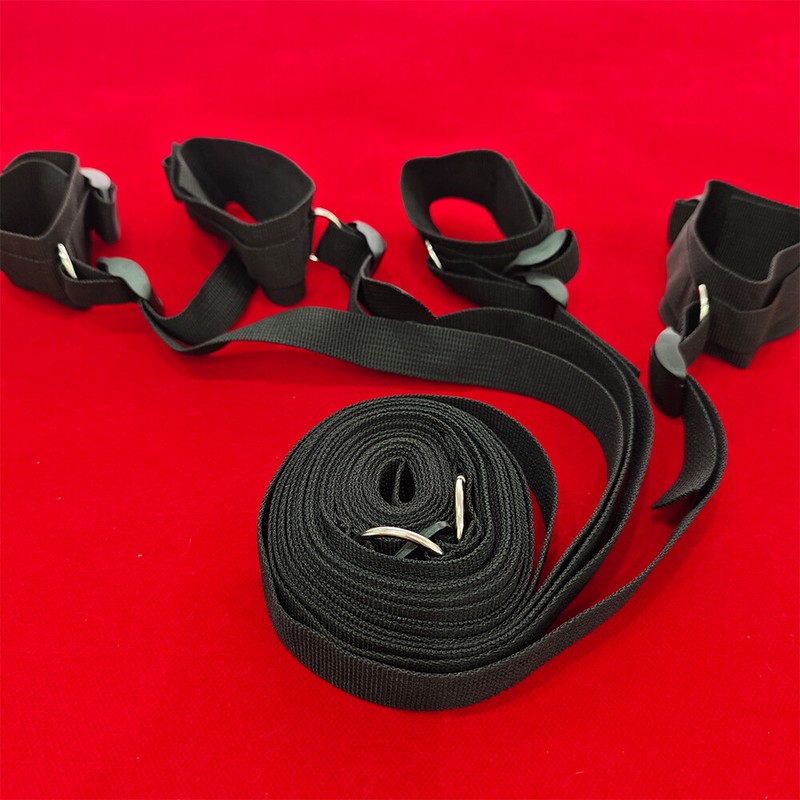 Adult Games Sex-Toys for Couples Bed Restraint Erotic Bondage Ropes Bed BDSM Kit