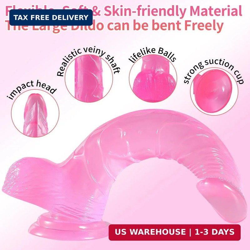 Strap on Dildo with Harness, Wearable Realistic Dildo Body-Safe Material with St gallery