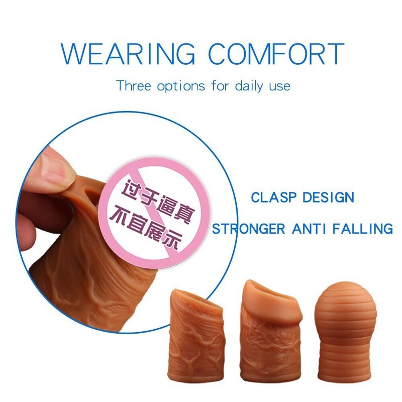 3PCS Penis Glans Foreskin Phimosis Curing Correction Ring For Man Supplement Kit gallery
