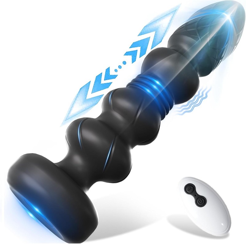 Male Prostate Massager Vibrator Thrusting Anal Butt Plug Dildo Sex Toys for Men gallery