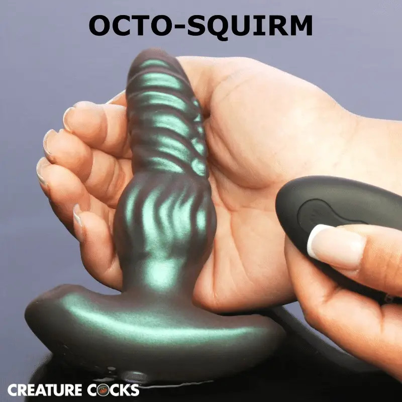 Creature Cocks Octo-Squirm Vibrating & Squirming Silicone Anal Plug gallery