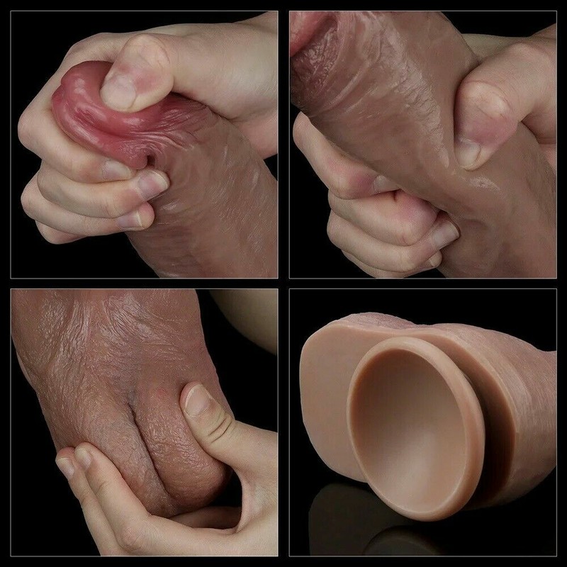 7" Realistic Dildo Soft Huge Silicone Penis Suction Cup-G-spot Sex-Toy for-Women gallery