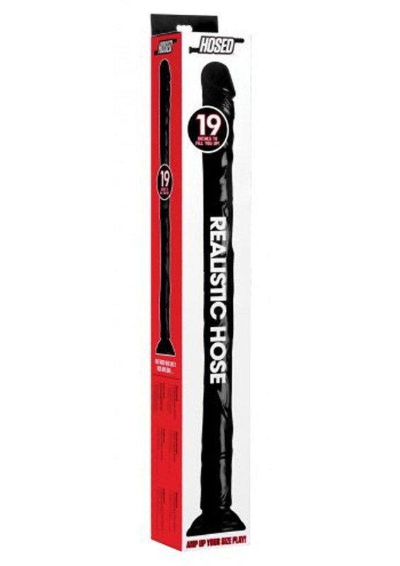 Hosed Realistic Hose – 19in Long – Black