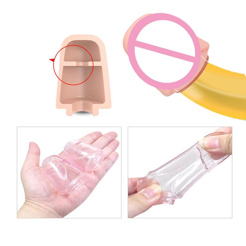 Penis Glans Sleeve Foreskin Extension Cock Ring Enlargement Sex Toy Male Condom gallery