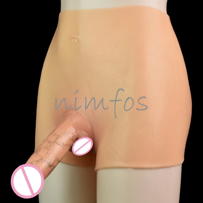 Silicone Panty Underwear With Realistic Solid Dildo Wearable Penis Sex Toys gallery